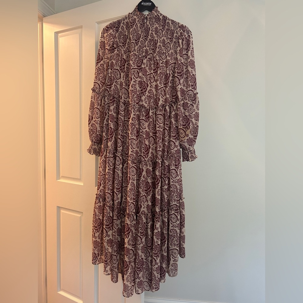 Sinq a Sept Floral Long Sleeve Dress